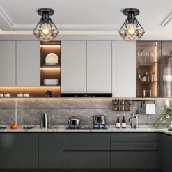 (2X) Plafoniera Retrò Lampada Da Soffitto Vintage Plafoniere Moderno Per Interni Lampadina E27, Per Camera Da Letto Corridoio Ufficio Nero -Negozio al dettaglio Paulmann 85753328 4