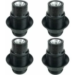 Camere E14 Portalampada Lampadina 250V 4A Plastica Portalampada Portalampada Filettatura Esterna Stile Retrò (E14 Dente Completo)