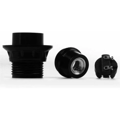 4 Camere E14 Portalampada Lampadina 250V 4A Plastica Portalampada Portalampada Filettatura Esterna Stile Retrò (Nero) 4 4 Camere E14 Portalampada Lampadina 250V 4A Plastica Portalampada Portalampada Filettatura Esterna Stile Retrò (Nero) - immagine 2