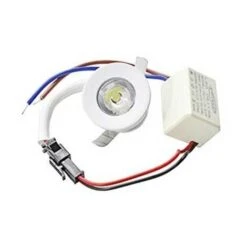 1W Faretto Incasso Led Puntoluce 220V Rotondo Bianco 100lm Blu