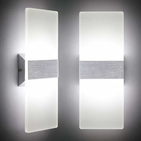 HIASDFLS Applique Da Parete A Led 12W Lampada Design Moderno Up And Down Applique Da Parete Lampada Da Parete Per Interni Luce Notturna Bianco Freddo 4 HIASDFLS Applique Da Parete A Led 12W Lampada Design Moderno Up And Down Applique Da Parete Lampada Da Parete Per Interni Luce Notturna Bianco Freddo - immagine 2