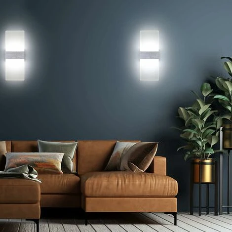 HIASDFLS Applique Da Parete A Led 12W Lampada Design Moderno Up And Down Applique Da Parete Lampada Da Parete Per Interni Luce Notturna Bianco Freddo 6 HIASDFLS Applique Da Parete A Led 12W Lampada Design Moderno Up And Down Applique Da Parete Lampada Da Parete Per Interni Luce Notturna Bianco Freddo - immagine 4
