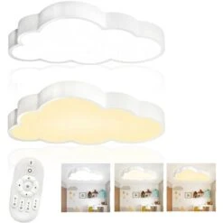 Plafoniere 48W Lampada Da Soffitto A LED, Plafoniera, Con Telecomando, Ultrasottile, Creativa A Forma Di Nuvola, Lampada Per Bambini HENGMEI