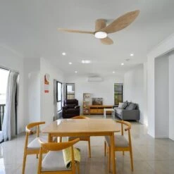 Ventilatore Da Soffitto Con Motore DC 132cm LED 18W CCT Legno -Negozio al dettaglio Paulmann 88768531 3