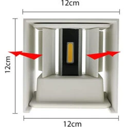 Applique Led Lampada Muro 20W Cubo Bianco Luce Fredda Interno Esterno F18 10 Applique Led Lampada Muro 20W Cubo Bianco Luce Fredda Interno Esterno F18 -Negozio al dettaglio Paulmann 88773339 4