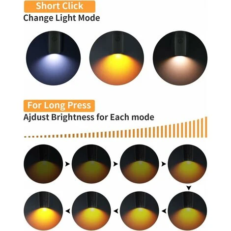 LITZEELampada Da Lettura Da Collo Ricaricabile, 3 Colori Protezione Degli Occhi Lampada Da Lettura Notturna A Led Intorno Al Collo Vivavoce, Lampada Da Collo Da 1000 Mah Per Leggere, Campeggio, Cucito 4 LITZEELampada Da Lettura Da Collo Ricaricabile, 3 Colori Protezione Degli Occhi Lampada Da Lettura Notturna A Led Intorno Al Collo Vivavoce, Lampada Da Collo Da 1000 Mah Per Leggere, Campeggio, Cucito - immagine 2