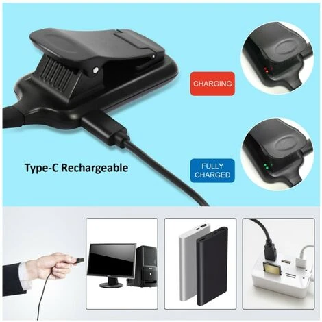 LITZEELampada Da Lettura, Lampada Da Lettura Ricaricabile A Clip 9 Led, 3 Modalità Di Luminosità (Bianco Freddo E Caldo), Collo Flessibile A 360°, Luce Da Lettura Per Leggere A Letto, Luce A Clip Per 7 LITZEELampada Da Lettura, Lampada Da Lettura Ricaricabile A Clip 9 Led, 3 Modalità Di Luminosità (Bianco Freddo E Caldo), Collo Flessibile A 360°, Luce Da Lettura Per Leggere A Letto, Luce A Clip Per - immagine 5