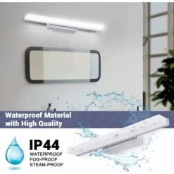 Lampada Da Specchio A LED 40CM, Applique Da Bagno 700LM 8W 6000K Lampada Da Specchio Per Bagno Lampada Da Specchio A LED IP44 Lampada Da Parete A LED Lampada Da Bagno Moderna Bianco Neutro (senza Inte -Negozio al dettaglio Paulmann 89605274 4