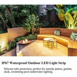 Striscia LED Bianco Caldo 24V 3000K, 5M 8mm Impermeabile IP67 LED A Doppia Fila 2835 Striscia SMD Per Cucina -Negozio al dettaglio Paulmann 89816312 5