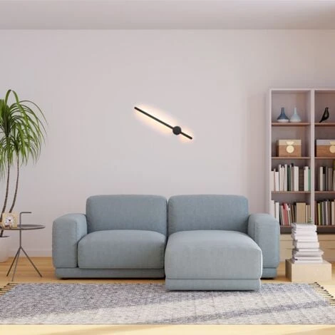 MARKEL" Lampada Da Parete Lineare Minimalista 10W - Bianco Caldo 4 MARKEL" Lampada Da Parete Lineare Minimalista 10W - Bianco Caldo - immagine 2