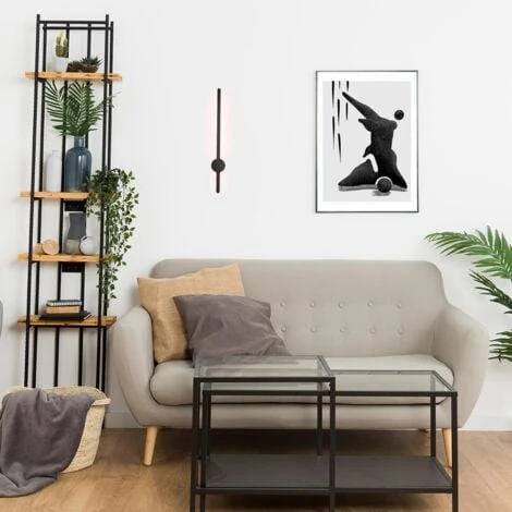 MARKEL" Lampada Da Parete Lineare Minimalista 10W - Bianco Caldo 5 MARKEL" Lampada Da Parete Lineare Minimalista 10W - Bianco Caldo - immagine 3