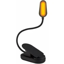 Luce Da Lettura Color Ambra, Blocco Della Luce Blu, Luce Da Lettura A Clip A LED Caldo 1600K Dimmerabile Per Leggere A Letto, Batteria Ricaricabile Integrata Da 1000 MAh, Compatibile Con Kindle