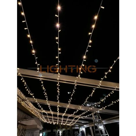 Cielo Stellato Catena E Tenda Luminosa Con Prolunghe E Accessori Luci Di Natale Per Ristoranti E Attività Da Esterno Professionale - PROLUNGA DA 3M 5 Cielo Stellato Catena E Tenda Luminosa Con Prolunghe E Accessori Luci Di Natale Per Ristoranti E Attività Da Esterno Professionale - PROLUNGA DA 3M - immagine 3