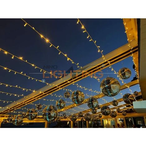 Cielo Stellato Catena E Tenda Luminosa Con Prolunghe E Accessori Luci Di Natale Per Ristoranti E Attività Da Esterno Professionale - PROLUNGA DA 3M 6 Cielo Stellato Catena E Tenda Luminosa Con Prolunghe E Accessori Luci Di Natale Per Ristoranti E Attività Da Esterno Professionale - PROLUNGA DA 3M - immagine 4