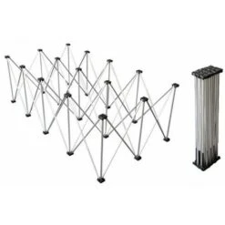 Base Telescopica Riser ZZIPP ZZTH220 Per Pedana ZZTM200 Con Teste Appoggio In Nylon