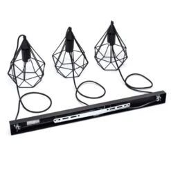 LAMPADARIO 3 LUCI SOSPENSIONE CORDA VINTAGE LAMPADA RETRÒ A SOSPENSIONE A GABBIA 9 LAMPADARIO 3 LUCI SOSPENSIONE CORDA VINTAGE LAMPADA RETRÒ A SOSPENSIONE A GABBIA -Negozio al dettaglio Paulmann 92488986 3