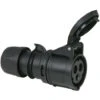 PCE CEE 16 A/240 V - 3P Plug Female Nero, IP44 -Negozio al dettaglio Paulmann 94089154 1