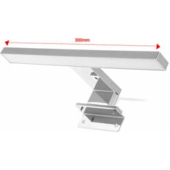 Luce Frontale Specchio Bagno, Luce Specchio Bagno 6000K 5W, Ip44, Luce Bianca, 30Cm - -Negozio al dettaglio Paulmann 94168585 5