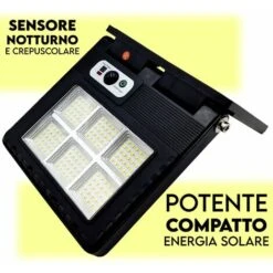 Applique Solare Da Esterno Paralume Risparmio Energetico Energia Solare Giardino - Singolo Applique 6500k -Negozio al dettaglio Paulmann 94366563 3