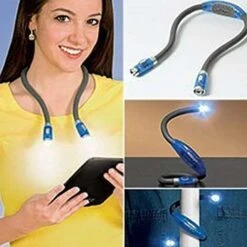 Luce Da Lettura A LED, Lampada Da Collo Luce Notturna A LED Flessibile A Mani Libere Intorno Al Collo A Batteria Per Fai Da Te, Lavoro A Maglia, Riparazione, Campeggio, Viaggi, Barbecue, Pesca -Negozio al dettaglio Paulmann 94558748 4