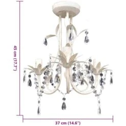 Lampadario Da Soffitto Cristallo Elegante Bianco VidaXL 11 Lampadario Da Soffitto Cristallo Elegante Bianco VidaXL -Negozio al dettaglio Paulmann 947536 5
