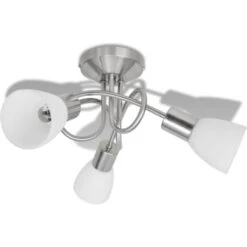 Lampada Da Soffitto Con Diffusori In Vetro Per 3 Lampadine E14 VidaXL