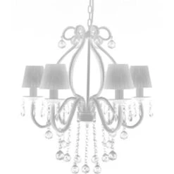 Lampadario Con 2300 Cristalli Bianchi VidaXL 11 Lampadario Con 2300 Cristalli Bianchi VidaXL -Negozio al dettaglio Paulmann 949514 5