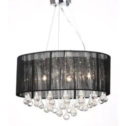 Lampadario Con 85 Cristalli Nero VidaXL