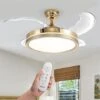 Ventilatore Lampadario Da Soffitto 4 Pale Richiudibili Telecomando 106 Cm Bronzo -Negozio al dettaglio Paulmann 95436041 1