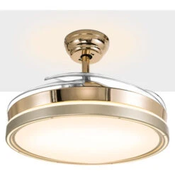 Ventilatore Lampadario Da Soffitto 4 Pale Richiudibili Telecomando 106 Cm Bronzo -Negozio al dettaglio Paulmann 95436041 3