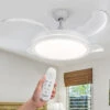 Ventilatore Da Soffitto 4 Pale Richiudibili Plafoniera LED E Telecomando 106 Cm -Negozio al dettaglio Paulmann 95436045 1