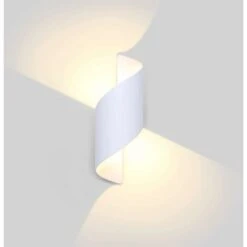 LITZEE Applique Camera Da Letto 12W Applique Da Parete Per Esterni LED Impermeabile IP66 Moderna Lampada Da Parete Per Esterni In Alluminio Lampada Da Esterno Per Cortile Giardino Terrazza Parete Chiu