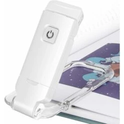 Lampada Da Lettura A LED Con Clip, Lampada Da Lettura Per Libri Da Letto, Luce Morbida Per Gli Occhi, USB Ricaricabile, Luminosità Per La Protezione Degli Occhi, Luce A LED