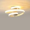 Moderne Plafoniere A LED, Plafoniera A Spirale Creativa Da 18 W, Lampadario In Acrilico In Metallo Bianco Caldo Per Camera Da Letto, Corridoio, Corridoio, Balcone, Soggiorno, Cucina