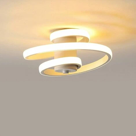 Moderne Plafoniere A LED, Plafoniera A Spirale Creativa Da 18 W, Lampadario In Acrilico In Metallo Bianco Caldo Per Camera Da Letto, Corridoio, Corridoio, Balcone, Soggiorno, Cucina 3 Moderne Plafoniere A LED, Plafoniera A Spirale Creativa Da 18 W, Lampadario In Acrilico In Metallo Bianco Caldo Per Camera Da Letto, Corridoio, Corridoio, Balcone, Soggiorno, Cucina