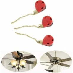 3 Pezzi Interruttore Ventilatore A Soffitto 3 Velocità 4 Fili ZE-268S1 Interruttore A Catena Interruttore Ventilatore A Strappo Controllo Velocità Interruttore Lampadario Di Ricambio -Negozio al dettaglio Paulmann 97076709 3