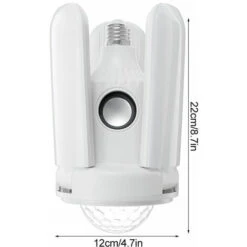 E27 LED RGB Deformabile 3 Pale Ventilatore Da Soffitto Luce Bluetooth Music Lamp -Negozio al dettaglio Paulmann 97432237 3