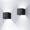 ENCOFT 2pcs 12W COB LED Applique Da Interno Per Esterni, IP67 Impermeabile Lampada Da Parete In Alluminio Angolo Regolabile, 6000K Luce Fredda Per Corridoio Scale Camera Da Letto Giardino, Nero [C -Negozio al dettaglio Paulmann 97886729 1