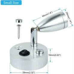 12V LED Dump Spot Lettura Regolabile Interruttore Luce Calda Per Campeggio Auto Van Boat Led Luce Interno (2 PCS) 9 12V LED Dump Spot Lettura Regolabile Interruttore Luce Calda Per Campeggio Auto Van Boat Led Luce Interno (2 PCS) -Negozio al dettaglio Paulmann 97894158 3