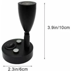 2 Pezzi 12V LED Spot Lampada Da Lettura Lampada Da Comodino Lampada Da Parete Interruttore Dimmerabile Camper Caravan Van Caravan Luce Interna Per Barca Camper (Nero, Corto) -Negozio al dettaglio Paulmann 98110182 3