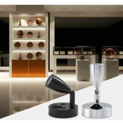 2 Pezzi 12V LED Spot Lampada Da Lettura Lampada Da Comodino Lampada Da Parete Interruttore Dimmerabile Camper Caravan Van Caravan Luce Interna Per Barca Camper (Nero, Corto) -Negozio al dettaglio Paulmann 98110182 4