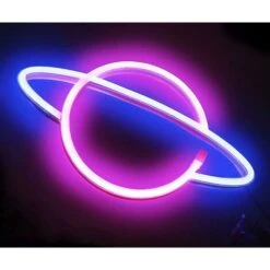 Insegne Luminose Planet - Neon Led Planet Rosa