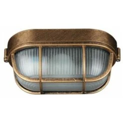 Negozio al dettaglio Paulmann 26 Lampada Da Parete Per Esterni, Lampada Da Parete Ovale In Alluminio Pressofuso, Applique Da Parete Marina Nautica, Luce Vintage Industriale, Lampada Da Barca, Lampade Da Parete Per Corridoio Patio