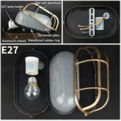 Lampada Da Parete Per Esterni, Lampada Da Parete Ovale In Alluminio Pressofuso, Applique Da Parete Marina Nautica, Luce Vintage Industriale, Lampada Da Barca, Lampade Da Parete Per Corridoio Patio 9 Lampada Da Parete Per Esterni, Lampada Da Parete Ovale In Alluminio Pressofuso, Applique Da Parete Marina Nautica, Luce Vintage Industriale, Lampada Da Barca, Lampade Da Parete Per Corridoio Patio -Negozio al dettaglio Paulmann 98117493 3