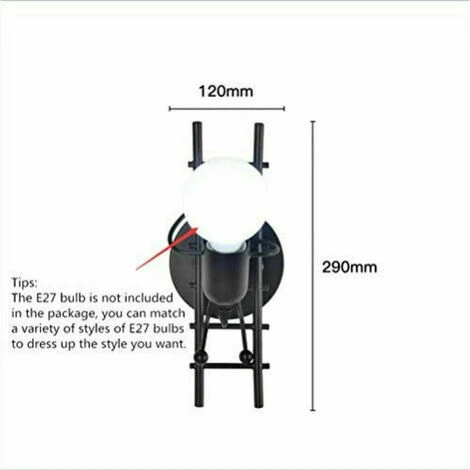 Creativo Umanoide Applique Da Parete Moderna Lampada Da Parete Per Interni Art Déco E27 Lampada Da Parete Per Camera Da Letto, Camera Dei Bambini, Corridoio, Ristorante, Scala (Nero) 7 Creativo Umanoide Applique Da Parete Moderna Lampada Da Parete Per Interni Art Déco E27 Lampada Da Parete Per Camera Da Letto, Camera Dei Bambini, Corridoio, Ristorante, Scala (Nero) - immagine 5