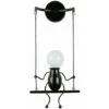 Fornitura Transfrontaliera Moda Postmoderna Lampada Da Parete Creativa Lampada Da Parete Per Bambini Lampada Da Comodino Lampada Creativa Corridoio Scala Balcone Lampada-il Nero -Negozio al dettaglio Paulmann 98144164 1