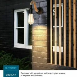 Applique Da Parete Vintage In Corda Di Canapa, Ideale Per Corridoio O Camera Da Letto, E27, 110/220 V (schwarz) 9 Applique Da Parete Vintage In Corda Di Canapa, Ideale Per Corridoio O Camera Da Letto, E27, 110/220 V (schwarz) -Negozio al dettaglio Paulmann 98145198 4