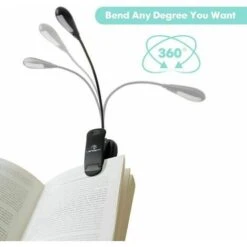 Lampada Da Lettura Ricaricabile Per Libro, Luminosità 9 Modalità, Lettore Lampada 7 LED, Lampada Pinza Clip Flessibile E Portatile Per EReader, Notte, Viaggi, Lavoro [ITeddo Bianco E Caldo] -Negozio al dettaglio Paulmann 98230096 5