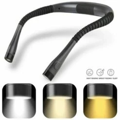 Lampada Da Lettura Collo Lampada Da Lettura A Led Lampada Da Lettura 3 Colori Luce Notturna Luminosità Regolabile Perfetto Per La Lettura Di Campeggio Riparazione