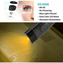 Lampada Da Lettura Collo Lampada Da Lettura A Led Lampada Da Lettura 3 Colori Luce Notturna Luminosità Regolabile Perfetto Per La Lettura Di Campeggio Riparazione -Negozio al dettaglio Paulmann 98230150 3